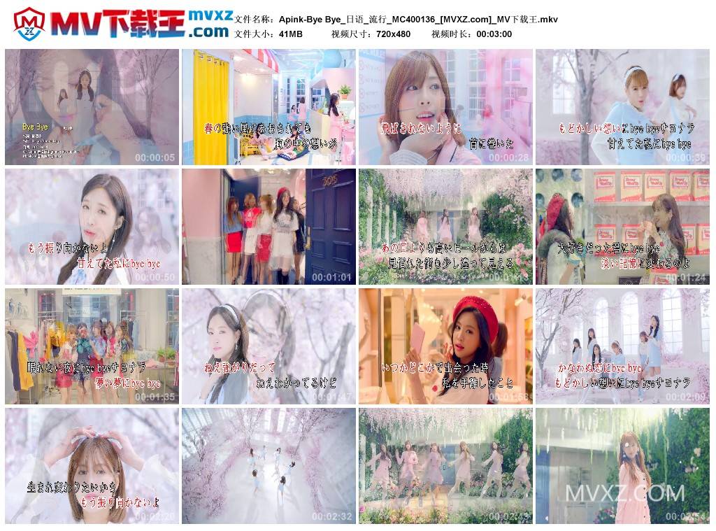 Apink-Bye Bye_日语_流行_MC400136